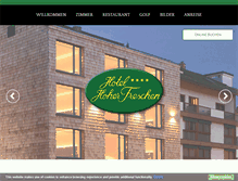 Tablet Screenshot of freschen.at